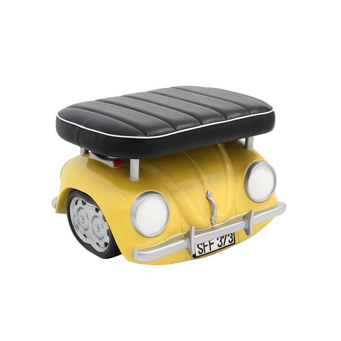 Hocker VW Gelb verkleinert Sitzmöglichkeit