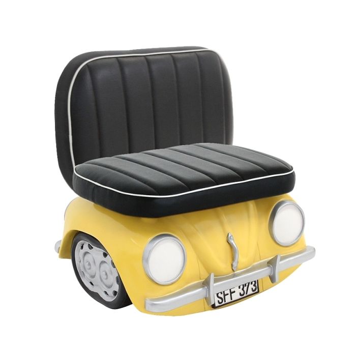 Sitz für Kinder VW Gelb verkleinert Sitzmöglichkeit