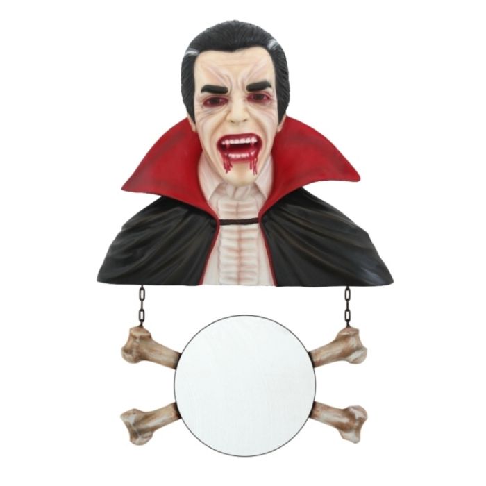 Dracula Spiegel mit Knochen lebensgroß Spiegel