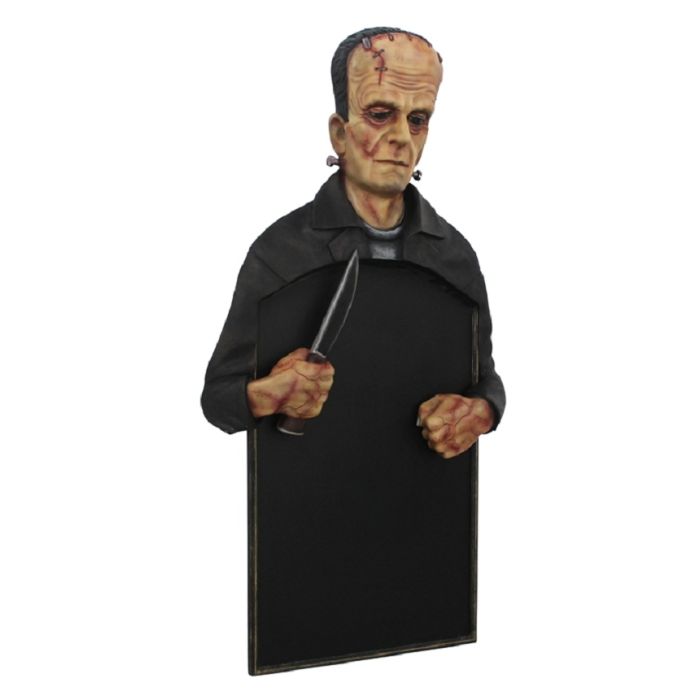 Monster Frankenstein Angebotstafel für Wand lebensgroß Angebotstafel