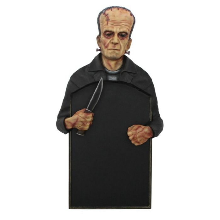 Monster Frankenstein Angebotstafel für Wand lebensgroß Angebotstafel