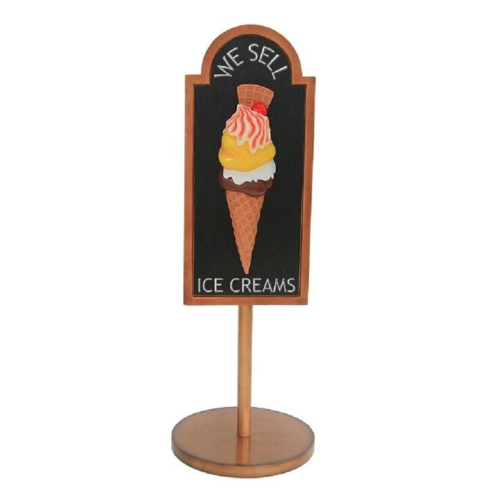 Angebotsschild Eis mit Waffel vergrößert Angebotstafel