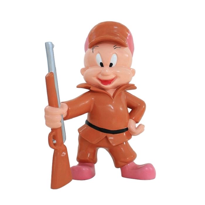 Elmer mit Waffe lebensgroß Dekorationsfigur