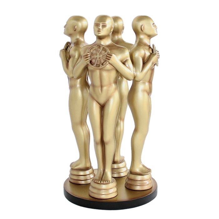 Goldene Preisfigurs verkleinert Deko- & Werbefigur