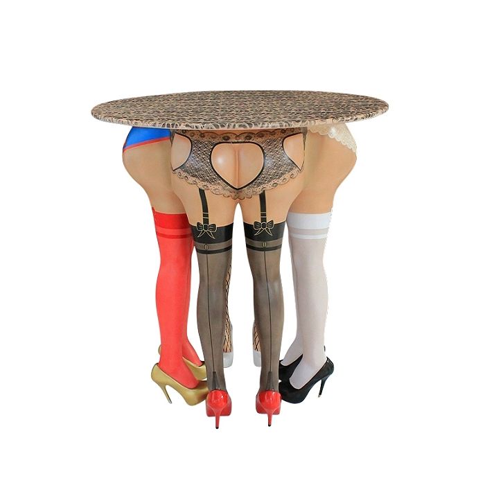 Frauenbeine Tisch lebensgroß Tisch