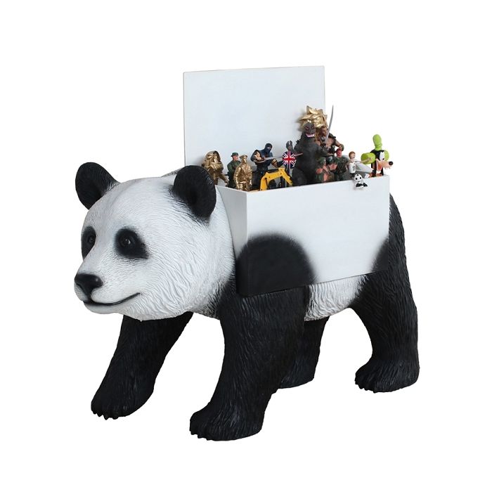 Panda Spielzeugkiste lebensgroß Aufbewahrung