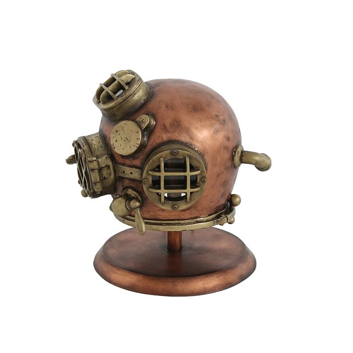 Goldener Taucherhelm  lebensgroß Dekoköpfe & Büsten