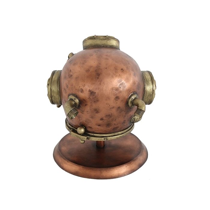 Goldener Taucherhelm  lebensgroß Dekoköpfe & Büsten