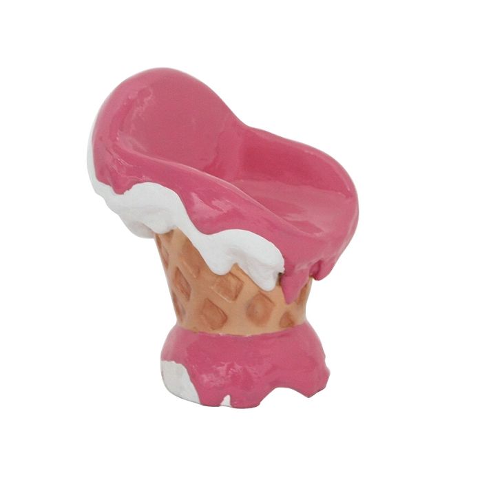 Eiscremesitz rosa vergrößert Sitzmöglichkeit