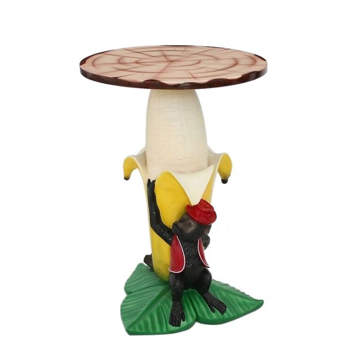 Bananentisch mit kleiner Fläche verkleinert Tisch
