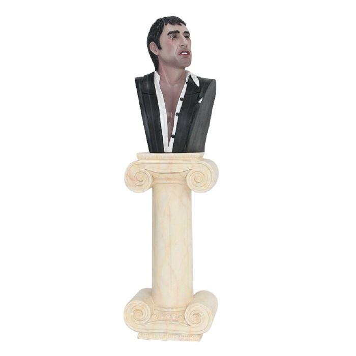 Gangster Al Pacino Scarface Büste auf Säule lebensgroß Dekorationsfigur