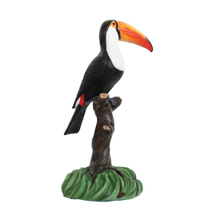 Tukan auf Baum lebensgroß Dekorationsfigur