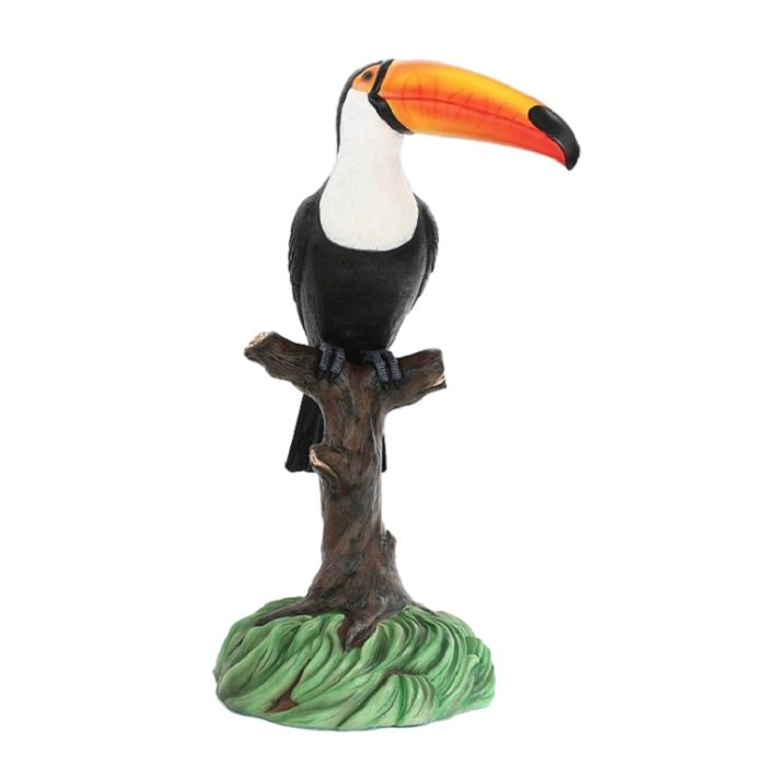 Tukan auf Baum lebensgroß Dekorationsfigur