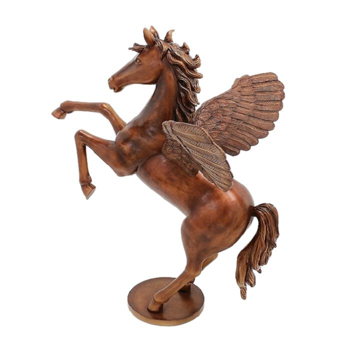Pegasus Antikgold verkleinert Deko- & Werbefigur