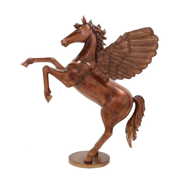 Pegasus Antikgold verkleinert Deko- & Werbefigur