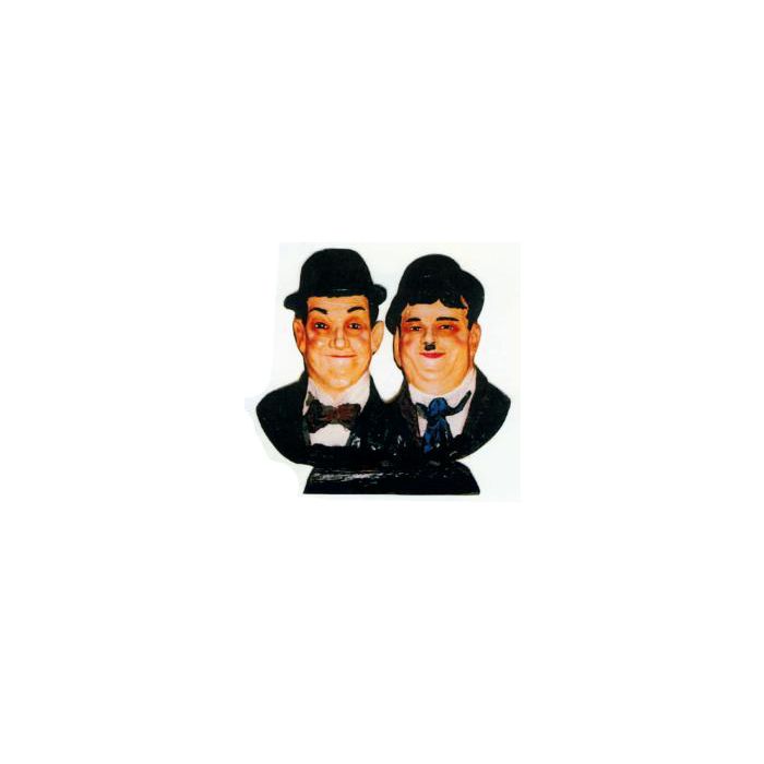 Dick und Doof Doppelbüste verkleinert Dekorationsfigur
