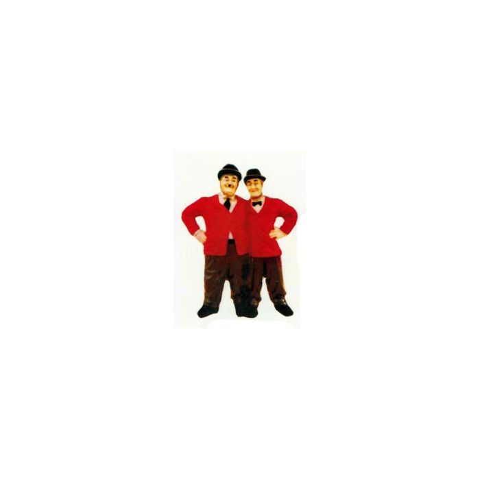 Dick und Doof Arm in Arm verkleinert Dekorationsfigur