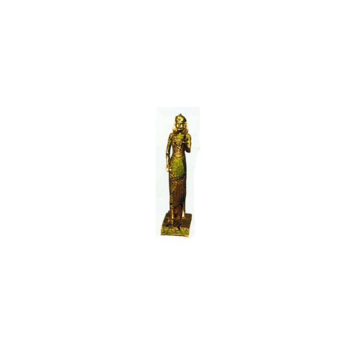stehende Ägypterin Gold Grün verkleinert Dekorationsfigur