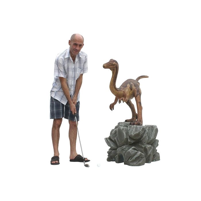 Dinosaurier Raptor lebensgroß Minigolf