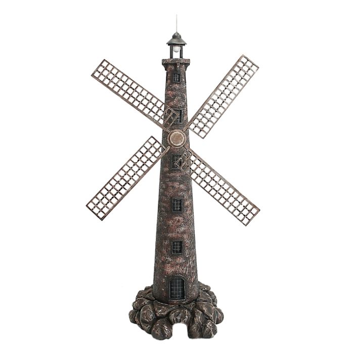 Windmühle auf kleinem Stein verkleinert Dekorationsfigur