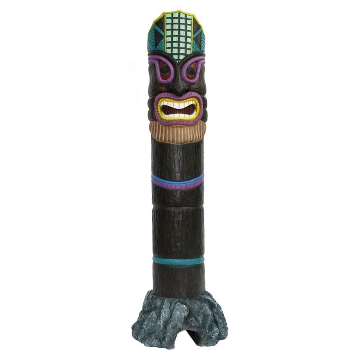 Tiki Maske auf Stein 6 lebensgroß Minigolf