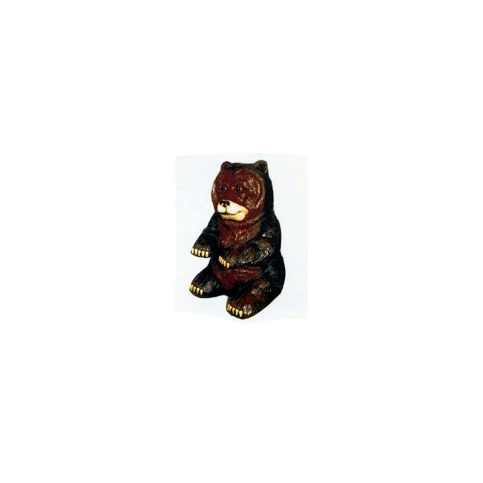sitzender kleiner Braunbär verkleinert Dekorationsfigur