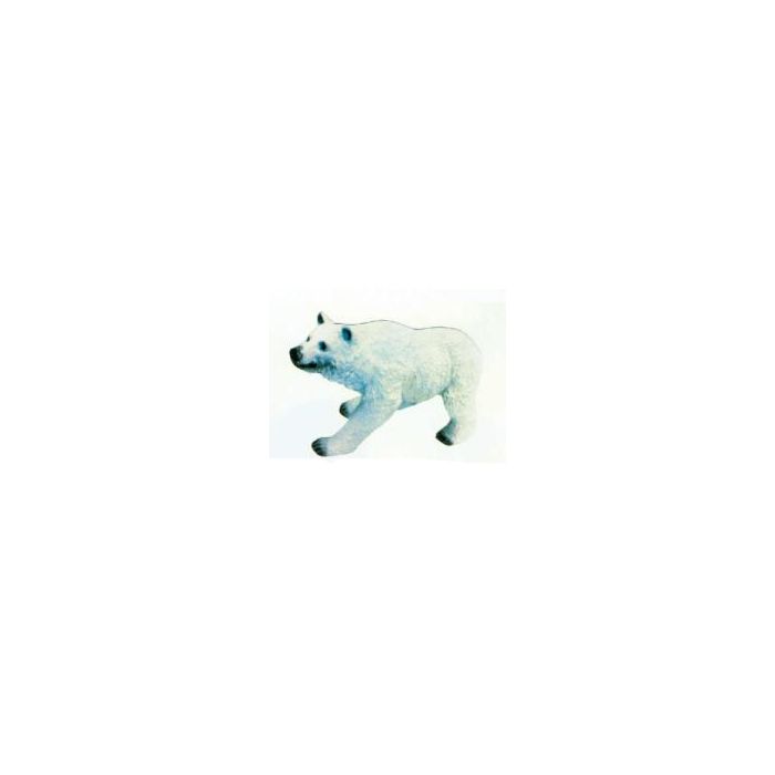 kleiner laufender Eisbär verkleinert Dekorationsfigur