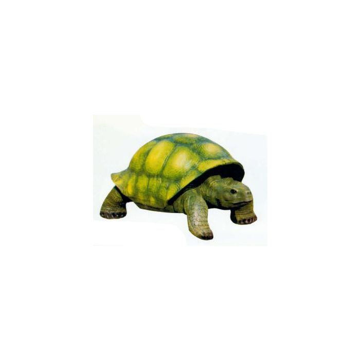 große Riesenschildkröte grün lebensgroß Dekorationsfigur