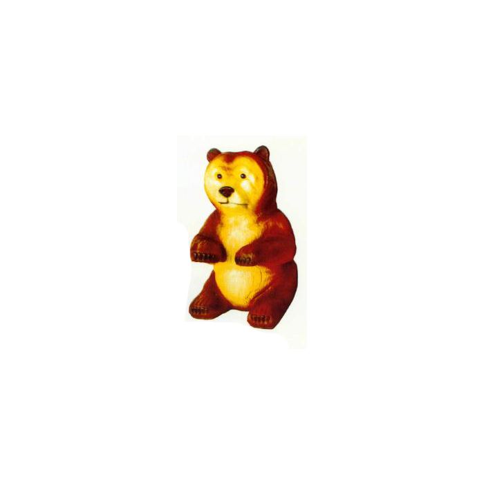 großer Braunbär sitzend verkleinert Dekorationsfigur
