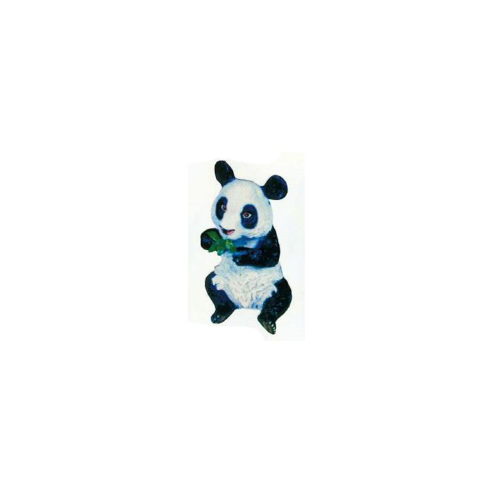 Pandabär sitzend mit Bambus im Mund verkleinert Dekorationsfigur
