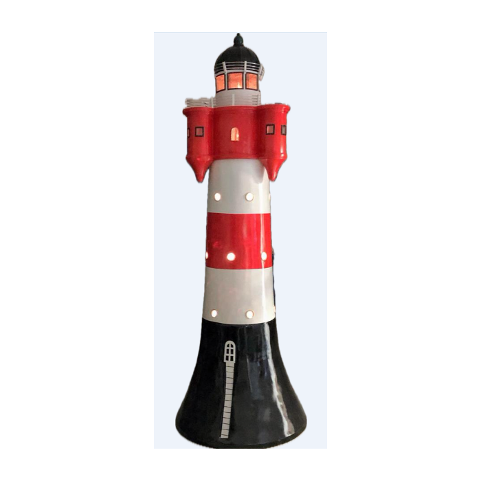 Leuchtturm roter Sand verkleinert Dekorationsfigur