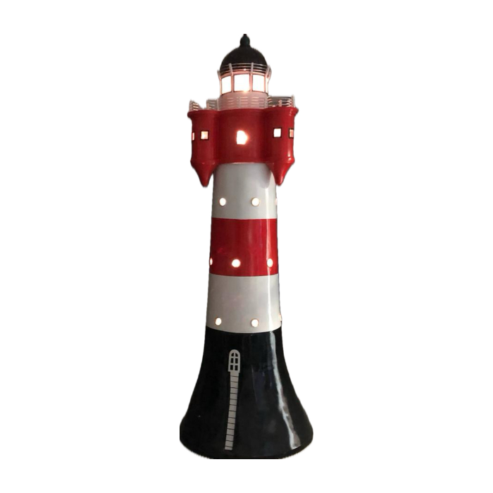 Leuchtturm roter Sand verkleinert Dekorationsfigur
