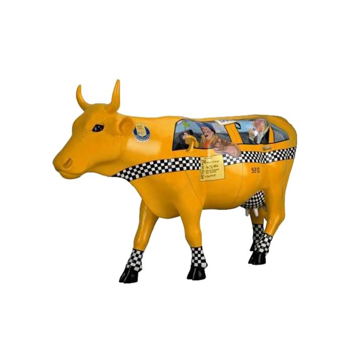 Kuh Taxi lebensgroß Deko- & Werbefigur