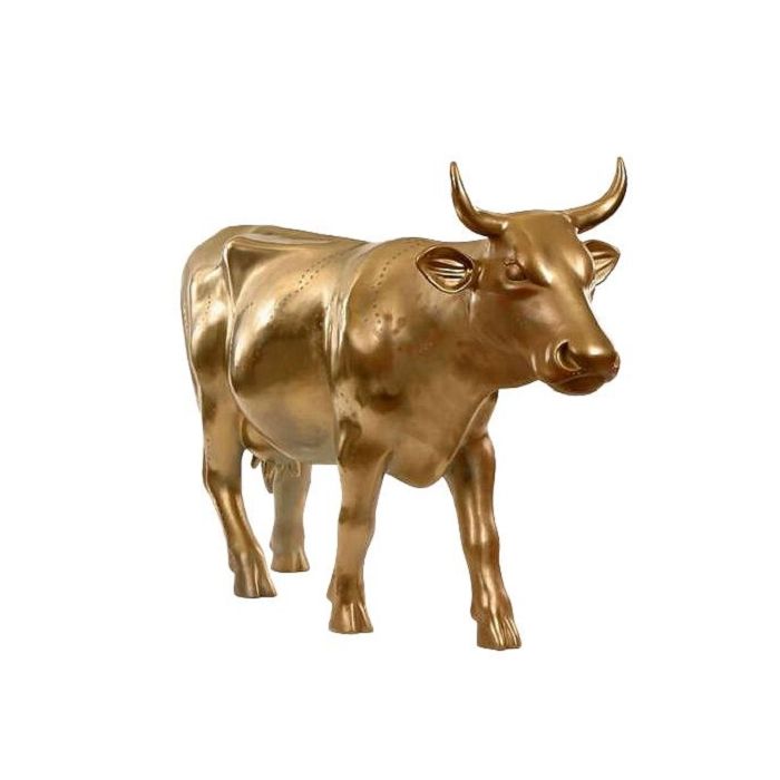 Kuh Gold klein verkleinert Deko- & Werbefigur