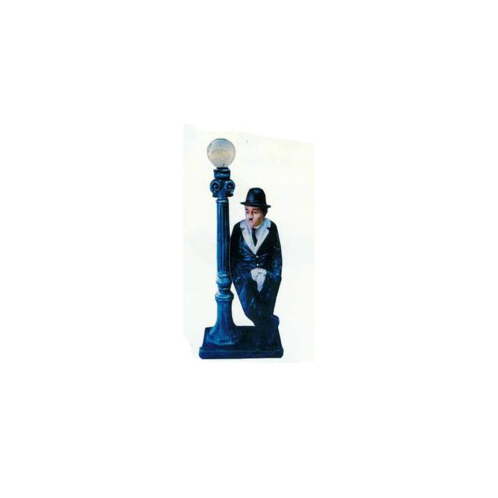 Charlie Chaplin an Laterne mittel verkleinert Dekorationsfigur