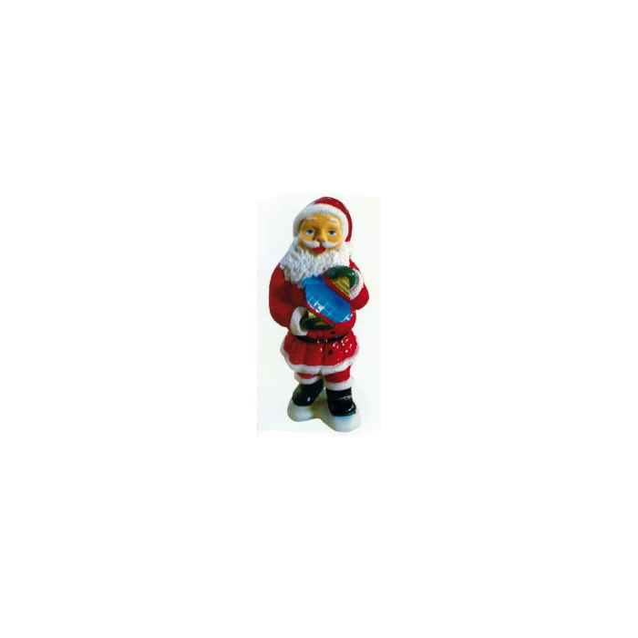 Weihnachtsmann klein mit Geschenk verkleinert Dekorationsfigur