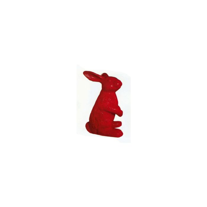 roter mittelgroßer Osterhase vergrößert Deko- & Werbefigur