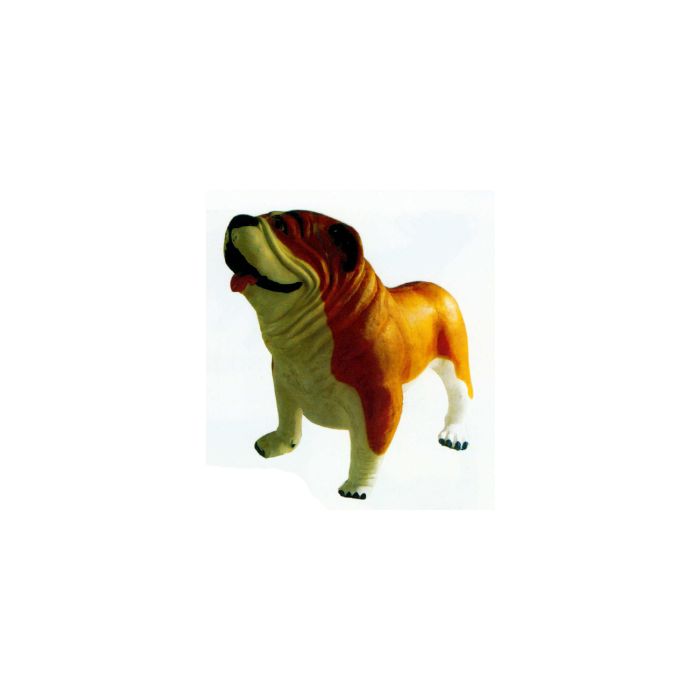 Englische Bulldogge XXXL braun weiß übergroß XXL Deko- & Werbefigur