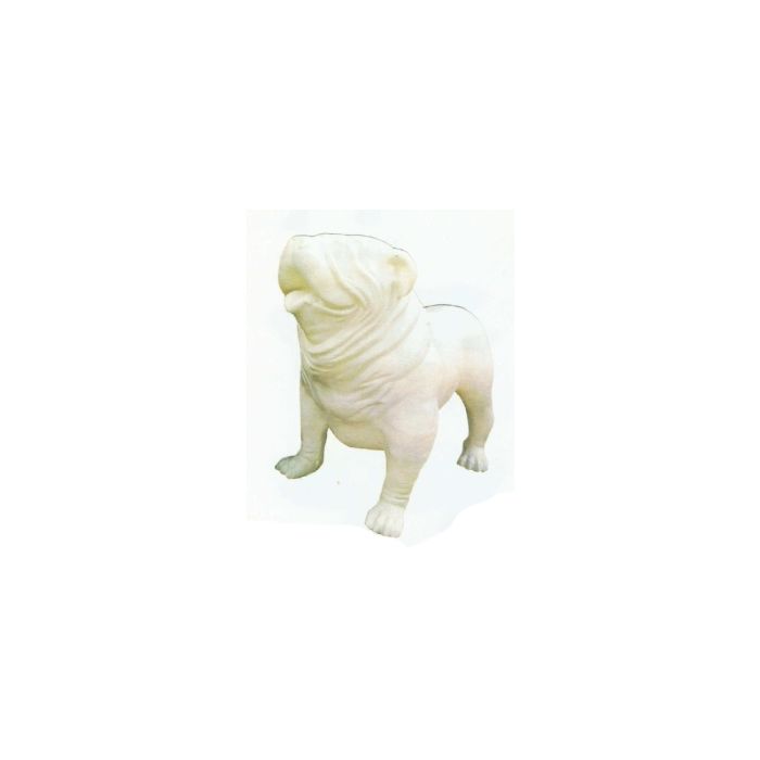 Englische Bulldogge XXXL weiß übergroß XXL Deko- & Werbefigur