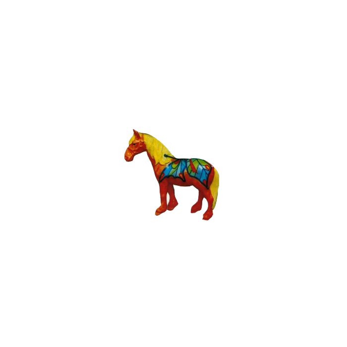 kleines Pferd mit Schmetterlinge bemalt verkleinert Dekorationsfigur