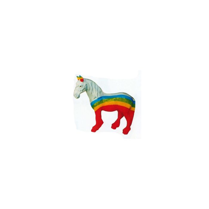 kleines Pferd mit Regenbogen Bemalung verkleinert Dekorationsfigur