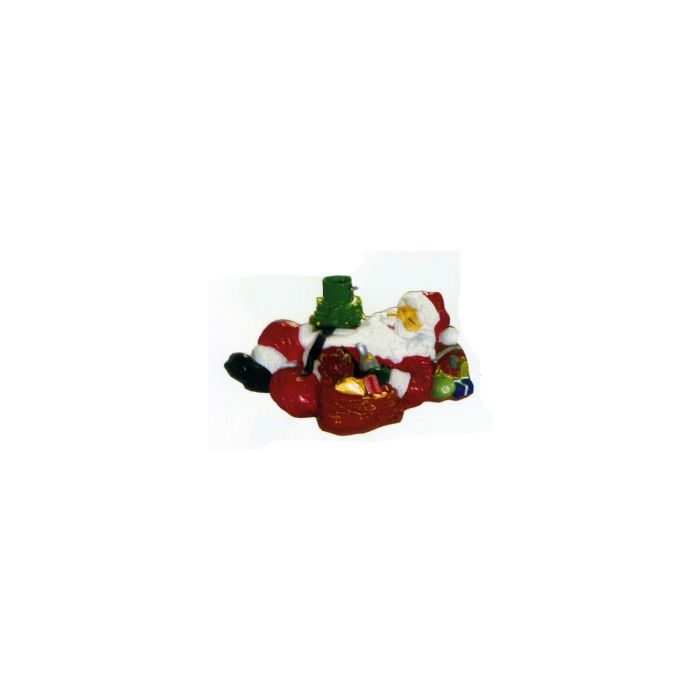Weihnachtsmann schlafend als Tannenbaumständer verkleinert Dekorationsfigur