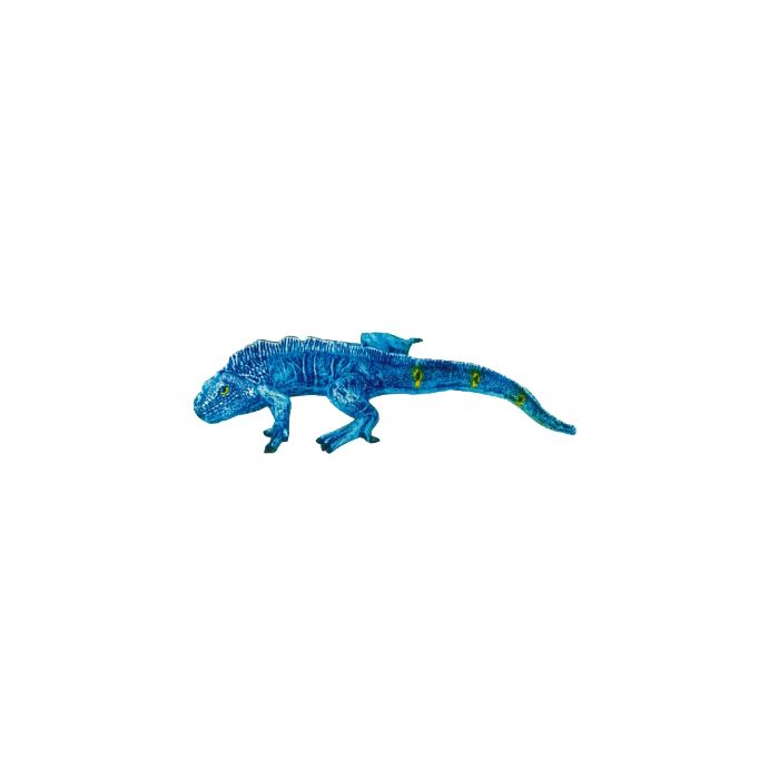 liegender Leguan lebensgroß Dekorationsfigur