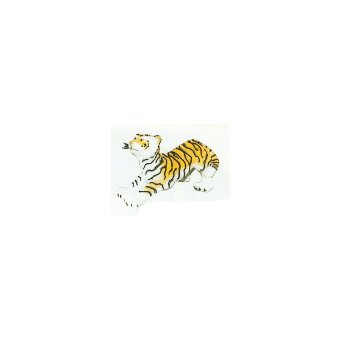 kleiner Tiger spielend Variante 2 lebensgroß Dekorationsfigur