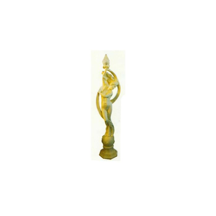 antike Frauenstatue mit Lampe verkleinert Beleuchtung