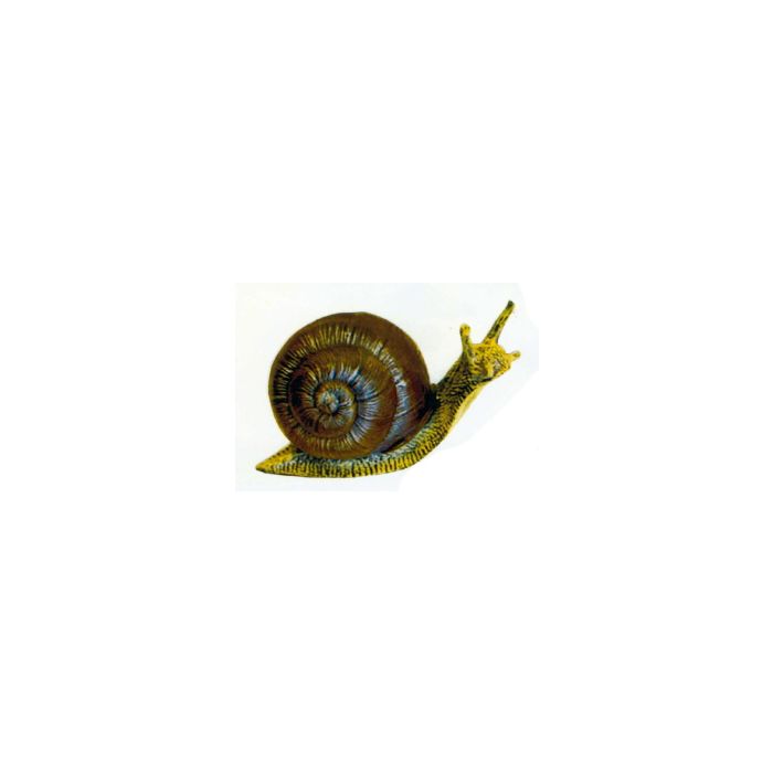 Schnecke mit großem Schneckenhaus vergrößert Dekorationsfigur