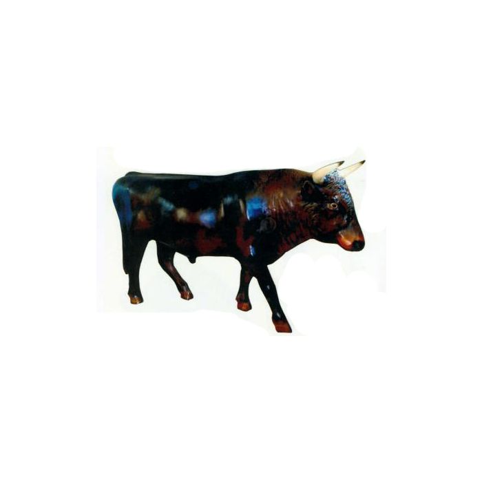 großer Stier mit Hörnern lebensgroß Deko- & Werbefigur