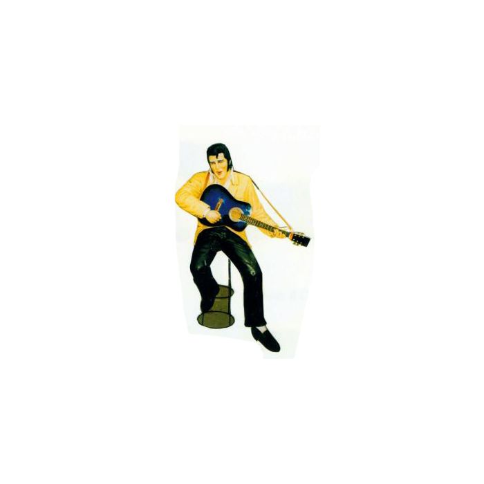 Elvis sitzend auf Barhocker mit Gitarre lebensgroß Deko- & Werbefigur