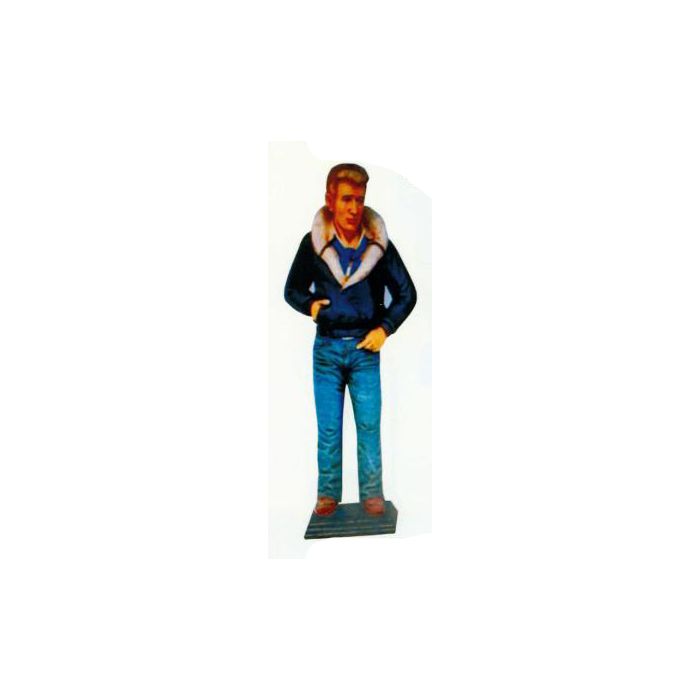 James Dean ganz cool in Fliegerjacke lebensgroß Deko- & Werbefigur