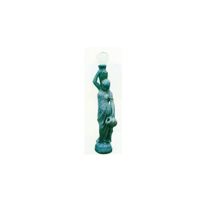 antike Frauenfigur mit Vasen als Stehlampe verkleinert Beleuchtung